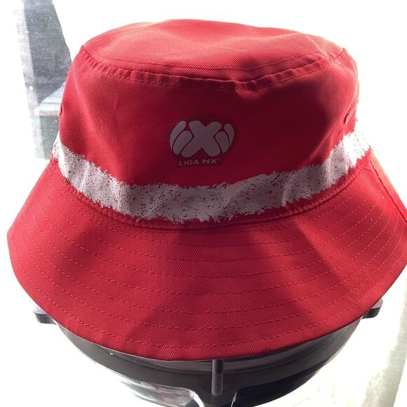 Liga Mx size large and xl Reversible bucket hat red and white - Picture 1 of 4